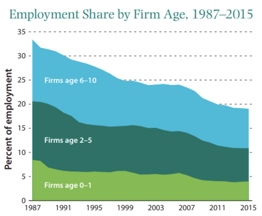 Employment Share By Firm Age (Competition Policy)